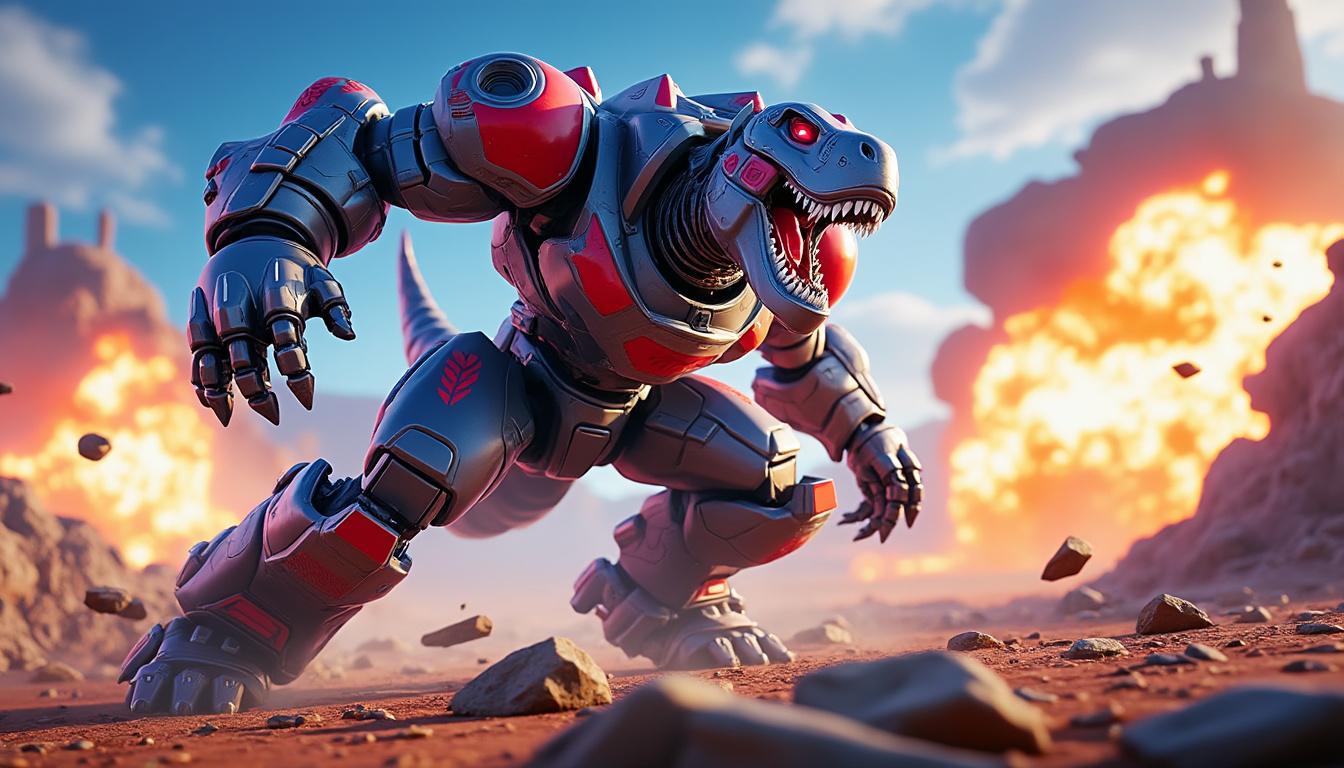découvrez tout sur le nouveau skin dino megazord inspiré des power rangers dans fortnite : date de lancement, détails exclusifs et comment l’obtenir. ne ratez pas cette nouveauté épique !