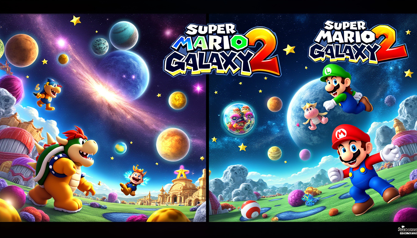 découvrez tout sur super mario galaxy et super mario galaxy 2 : dates de sortie, bandes-annonces, gameplay, innovations, personnages et toutes les informations essentielles à connaître sur ces deux jeux cultes de la saga mario.