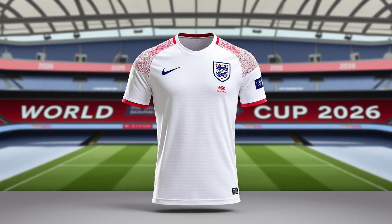 découvrez les tenues officielles de l'équipe d'angleterre pour la coupe du monde fifa 2026, incluant les maillots domicile et extérieur, ainsi que les surprises à venir.